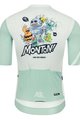 MONTON Cyklistický dres s krátkým rukávem - FUNNYBUGS - světle modrá/bílá