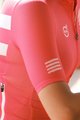 MONTON Cyklistický dres s krátkým rukávem - SKULL TUESDAY LADY - bílá/růžová