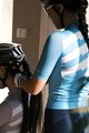 MONTON Cyklistický dres s krátkým rukávem - SKULL III LADY - modrá/bílá