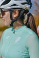 MONTON Cyklistický dres s krátkým rukávem - SKULL III LADY - zelená/bílá