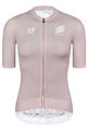 MONTON Cyklistický dres s krátkým rukávem - SKULL ZEUS LADY - růžová/bílá