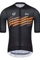 MONTON Cyklistický dres s krátkým rukávem - SKULL THUNDER - šedá/oranžová
