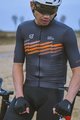 MONTON Cyklistický dres s krátkým rukávem - SKULL THUNDER - šedá/oranžová