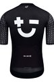 MONTON Cyklistický dres s krátkým rukávem - SKULL SYMBOLS - černá/bílá