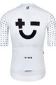 MONTON Cyklistický dres s krátkým rukávem - SKULL SYMBOLS - černá/bílá