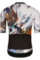 MONTON Cyklistický dres s krátkým rukávem - SKULL PALETTE - oranžová/černá/modrá/šedá/bílá