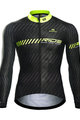 MONTON Cyklistický dres s dlouhým rukávem zimní - SHARP LIGHT WINTER - žlutá/černá