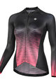 MONTON Cyklistický dres s dlouhým rukávem letní - SPIRIT LADY SUMMER - černá/červená