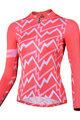 MONTON Cyklistický dres s dlouhým rukávem letní - SONIC LADY SUMMER - oranžová