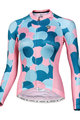 MONTON Cyklistický dres s dlouhým rukávem letní - DANCELOR LADY SUMMER - modrá/růžová