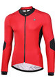 MONTON Cyklistický dres s dlouhým rukávem zimní - CYCLANCE WINTER - červená