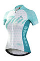 MONTON Cyklistický dres s krátkým rukávem - REVELATION LADY - tyrkysová/bílá