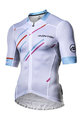 MONTON Cyklistický dres s krátkým rukávem - COLORE PIOGGIA - bílá