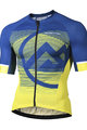 Monton Cyklistický dres s krátkým rukávem - MIRAGGIO - modrá/žlutá