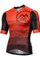 MONTON Cyklistický dres s krátkým rukávem - GRADIENT FUN - černá/červená