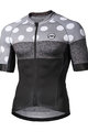 MONTON Cyklistický dres s krátkým rukávem - CLIMBING FLOWER - černá/šedá