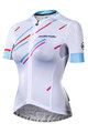MONTON Cyklistický dres s krátkým rukávem - COLORE PIOGGIA LADY - bílá