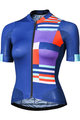 MONTON Cyklistický dres s krátkým rukávem - MONDRIAN LADY - modrá