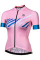 MONTON Cyklistický dres s krátkým rukávem - HORIZON LADY - růžová