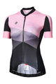 MONTON Cyklistický dres s krátkým rukávem - MAGIC LAND LADY - růžová/černá
