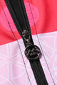MONTON Cyklistický dres s krátkým rukávem - CLIMBING FLOWER - černá/růžová