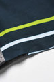 MONTON Cyklistický dres s krátkým rukávem - VENUCIA - žlutá/modrá/šedá