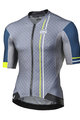 MONTON Cyklistický dres s krátkým rukávem - VENUCIA - žlutá/modrá/šedá