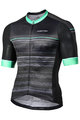 MONTON Cyklistický dres s krátkým rukávem - CAMAIORE - zelená/černá