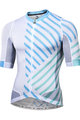 MONTON Cyklistický dres s krátkým rukávem - TRAFICCO - bílá/modrá