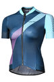 MONTON Cyklistický dres s krátkým rukávem - MAJOR LADY - modrá