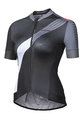 MONTON Cyklistický dres s krátkým rukávem - MAJOR LADY - černá/bílá/šedá