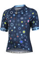 MONTON Cyklistický dres s krátkým rukávem - LOEWI KIDS - modrá