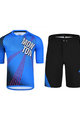 MONTON Cyklistický MTB dres a kalhoty - BANG MTB - modrá/černá