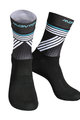 MONTON Cyklistické ponožky klasické - GREFFIO - černá/bílá