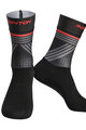 MONTON Cyklistické ponožky klasické - GREFFIO - šedá/černá