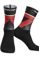 Monton Cyklistické ponožky klasické - GREFFIO - červená/černá