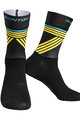 Monton Cyklistické ponožky klasické - GREFFIO - černá/žlutá