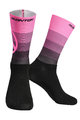 Monton Cyklistické ponožky klasické - VALLS - růžová/černá