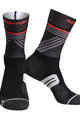 Monton Cyklistické ponožky klasické - GREFFIO 2  - černá/šedá