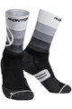 MONTON Cyklistické ponožky klasické - VALLS 2  - bílá/černá
