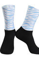 MONTON Cyklistické ponožky klasické - BEALI - bílá/modrá