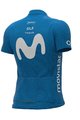 ALÉ Cyklistický dres s krátkým rukávem - MOVISTAR 2021 PRIME - světle modrá
