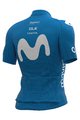 ALÉ Cyklistický dres s krátkým rukávem - MOVISTAR 2021 PR-R - světle modrá