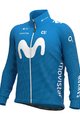 ALÉ Cyklistická zateplená bunda - MOVISTAR 2020 - světle modrá