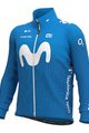 ALÉ Cyklistická zateplená bunda - MOVISTAR 2021 WINTER - světle modrá