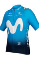Cyklistický dres s krátkým rukávem - MOVISTAR 2019 - modrá/světle modrá/bílá