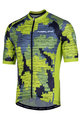 NALINI Cyklistický dres s krátkým rukávem - AIS CROSS 2.0 MTB - šedá/žlutá