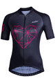 NALINI Cyklistický dres s krátkým rukávem - AIS CHIC 2.0 LADY - černá/růžová