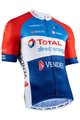 NALINI Cyklistický dres s krátkým rukávem - DIRECT ENERGIE 2020 - bílá/modrá/červená