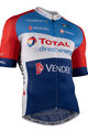 NALINI Cyklistický dres s krátkým rukávem - DIRECT ENERGIE 2021 - červená/modrá/bílá